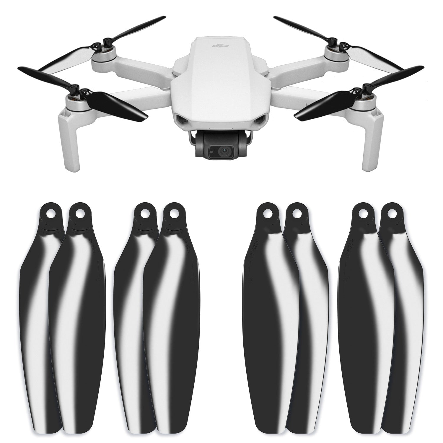 DJI Mini 2 / SE STEALTH Upgrade Propellers - x4 Black