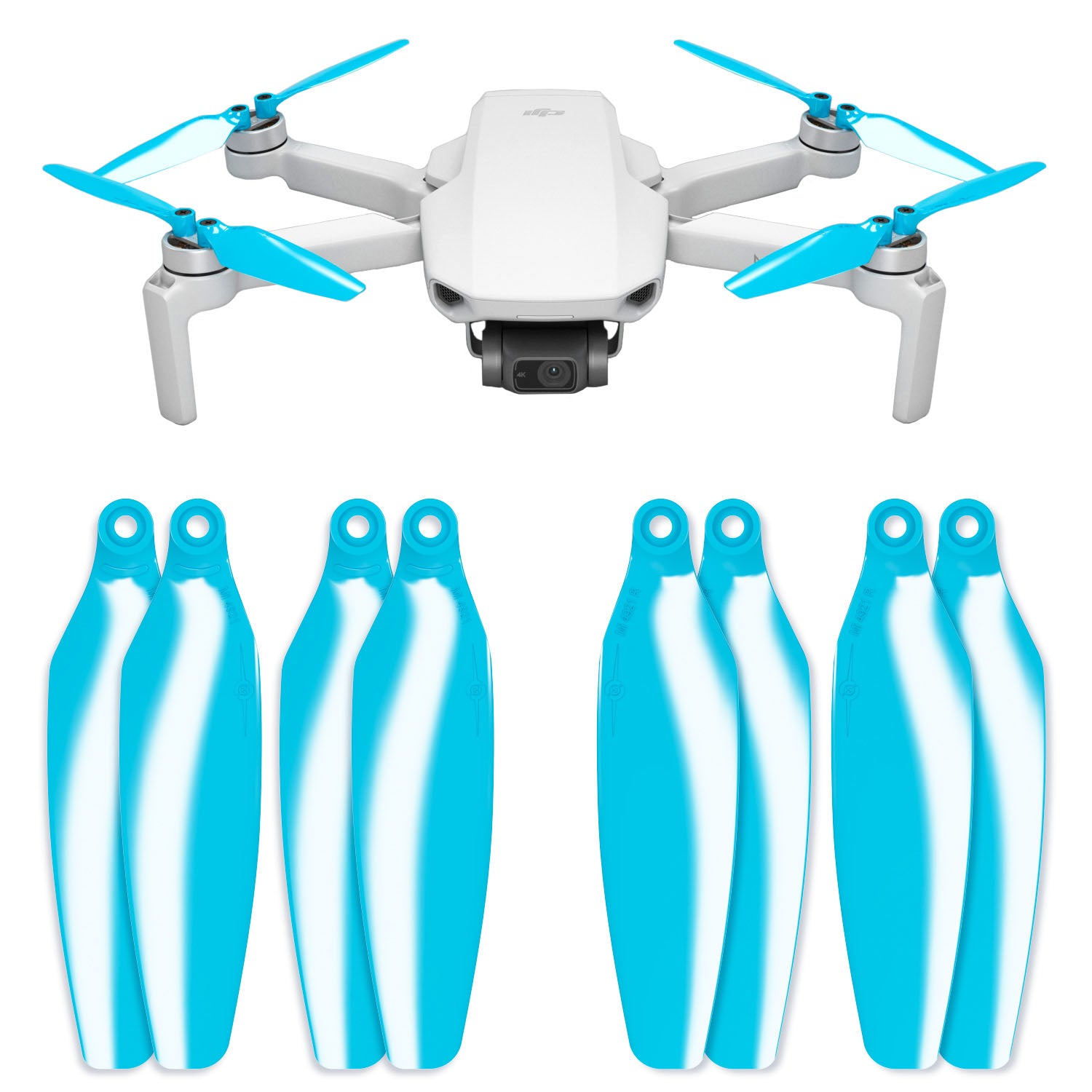 DJI Mini 2 / SE STEALTH Upgrade Propellers - x4 Blue