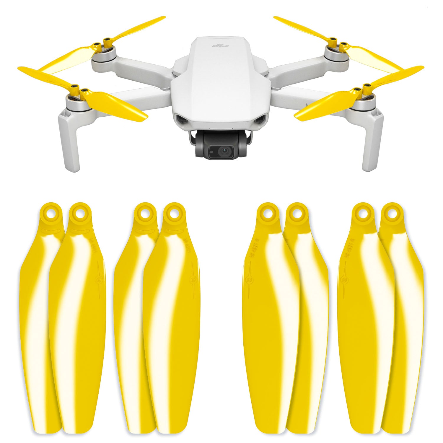 DJI Mini 2 / SE STEALTH Upgrade Propellers - x4 Yellow