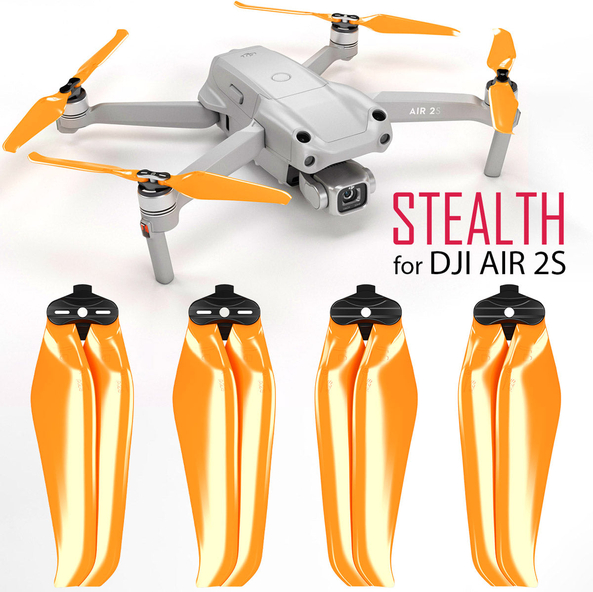 DJI Air 3 STEALTH Upgrade Propellers - x4 Black
